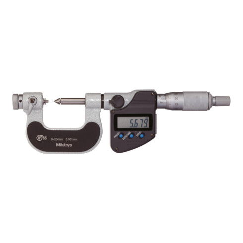 MITUTOYO Micrometro digitale per la misurazione di filetti, Intervallo misurazione: 0-25mm