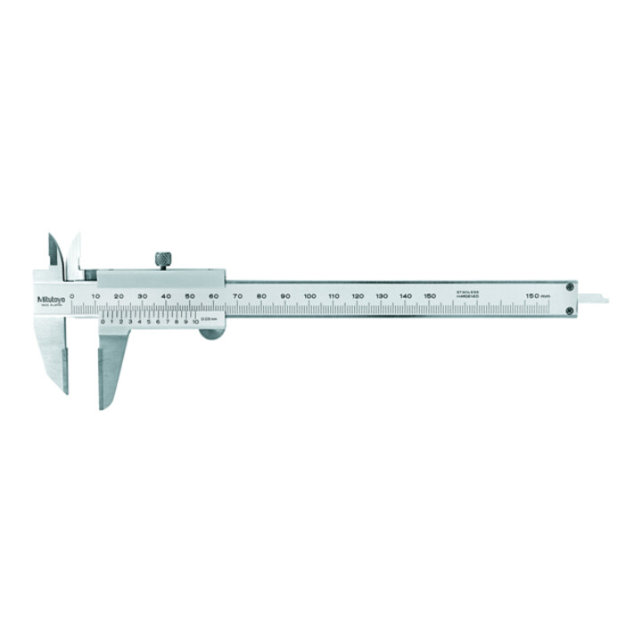 Mitutoyo Nonius Anreißmessschieber, HM-Flächen 0-150mm, 0,05mm, Metrisch