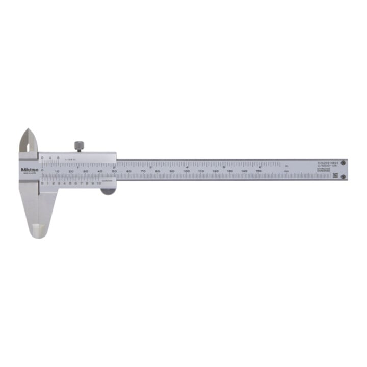 Mitutoyo Nonius Messschieber 0-150mm/0-6", 0,05mm, Metrisch/Inch