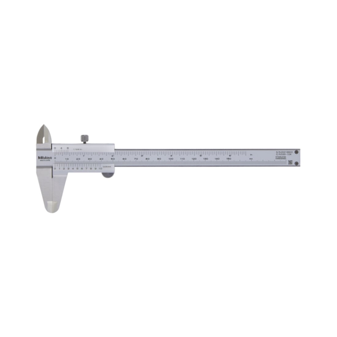 Mitutoyo Nonius Messschieber 0-150mm/0-6", 0,05mm, Metrisch/Inch