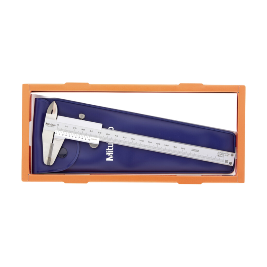 Mitutoyo Nonius Messschieber, HM-Außenmessflächen 0-150mm, 0,05mm, Metrisch