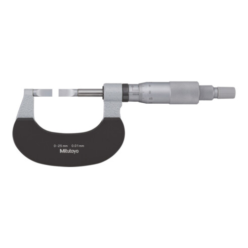 Mitutoyo Nuten-Bügelmessschraube, Messbereich: 0-25 mm