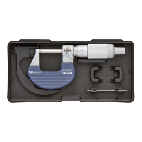 Mitutoyo Ratschentrommel Bügelmessschraube 0-25mm, 0,001mm
