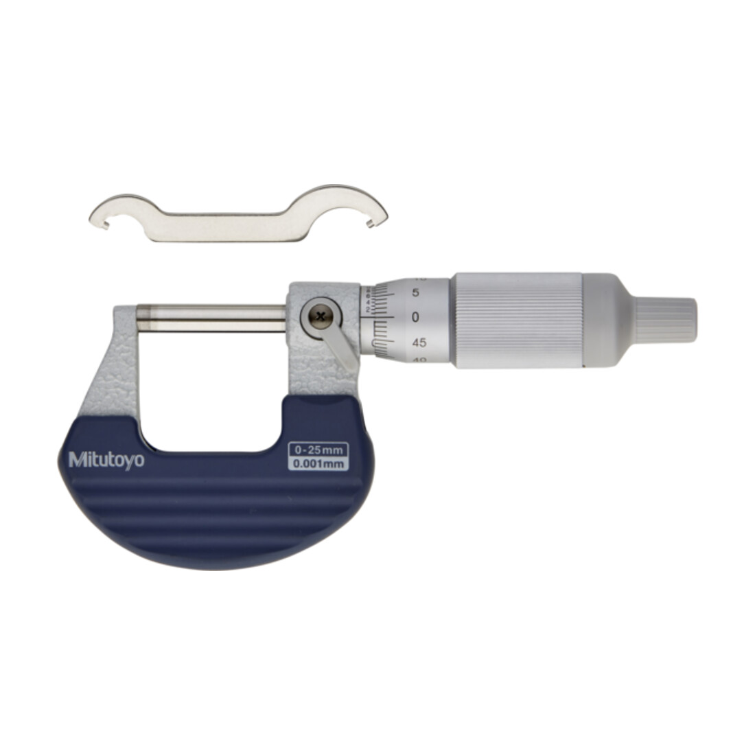 Mitutoyo Ratschentrommel Bügelmessschraube 0-25mm, 0,001mm