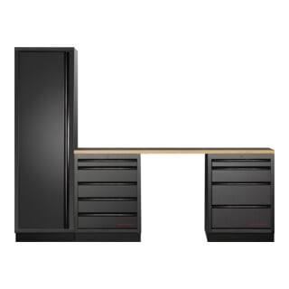 Mobilier d'atelier Mobilio 3 éléments Kraftwerk, armoire haute, contreplaqué hêtre