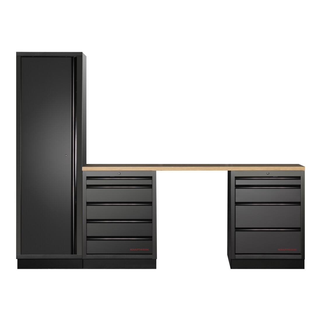 Mobilier d'atelier Mobilio 3 éléments Kraftwerk, armoire haute, contreplaqué hêtre