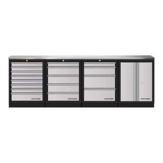 Mobilier d'atelier Mobilio 4 éléments Kraftwerk, acier inoxydable