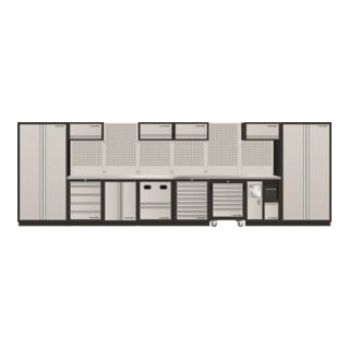 Mobilio Kraftwerk 3964QIX 8er combi, 2x armoire haute, chariot d'atelier, meuble bas