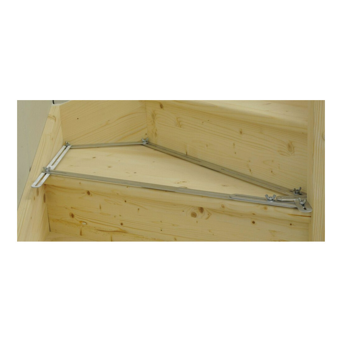 Modèles d'angles 13 rails une aluminium et accessoires dans une mallette en bois