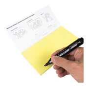 Moderationskarte Notes M 20x10cm selbsthaftend 95Blatt PP gelb-1