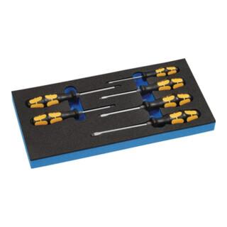 Module à outils l.185xP.385xH.30mm 1/3 module à outils 6-pcs. emmanch. fente+PH+