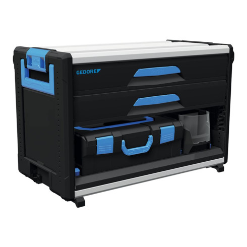 Module de boîte à outils Gedore WorkMo B3, 2 tiroirs H6, compartiment pour L-BOXX + S-BOXX