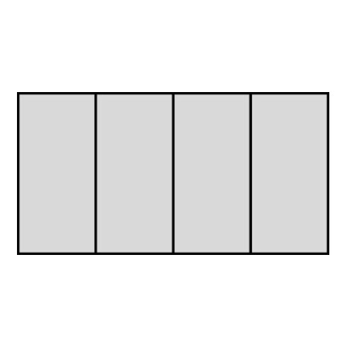 Module de boîte à outils Gedore WorkMo B3, 4 tiroirs H6