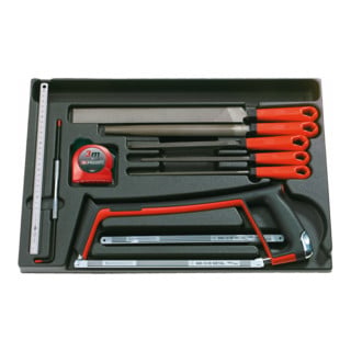 Module plastique Facom - limes, outils de mesure, scies 10 pcs.