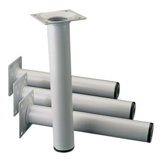 Möbelfuß weißalu.30mm H.500mm Platte ELEMENT SYSTEM