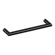 Möbelgriff 562.10.128 Ku.90 tiefschwarz 128mm D.10mm HEWI