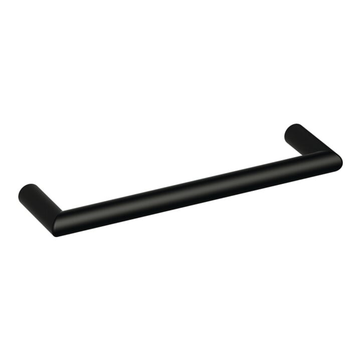 Möbelgriff 562.10B128 Ku.90 tiefschwarz ma 128mm D.10mm HEWI