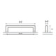 Möbelgriff Anzio VA geb.480mm HETTICH-2