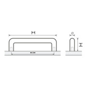 Möbelgriff Asopus VA geb.352mm D.12mm HETTICH-4