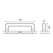 Möbelgriff Asopus VA geb.96mm D.8mm HETTICH-5