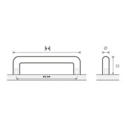 Möbelgriff Avenio STA verchr.ma 352mm D.10mm HETTICH-5