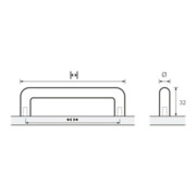 Möbelgriff Avenio STA vern.ma 160mm D.10mm HETTICH-5