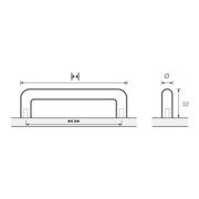 Möbelgriff Avenio STA vern.ma 64mm D.8mm HETTICH-4