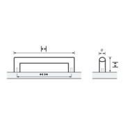 Möbelgriff Narona VA geb.160mm D.12mm HETTICH-2