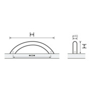 Möbelgriff Vada VA geb.352mm D.10mm HETTICH-5