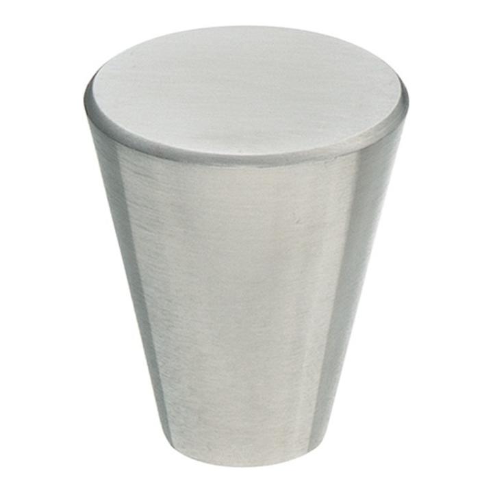 Möbelknopf Durchmesser 30mm Höhe 30mm Konisch Edelstahl feinmatt ohne Schrauben