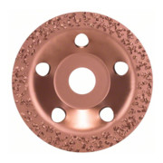Bosch Mola a tazza in metallo duro 115x22,23mm, piatta e ruvida