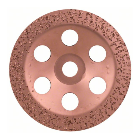 Bosch Mola a tazza in metallo duro 180x22,23mm, piatta e ruvida