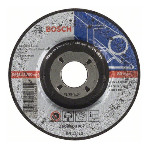 Bosch Mola da sbavo a gomito Expert for Metal A 30 T BF, 115mm, 22,23mm, 4mm