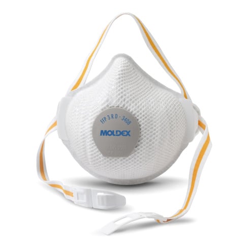 Moldex mondmasker 3408 - FFP3 R D met afdichtlip en klimaatventiel - Air Plus ProValve