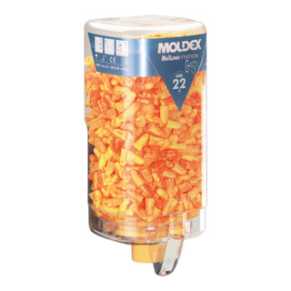 Moldex Bouchons d'oreille jetables MelLows en MoldexStation, grands SNR 22 dB