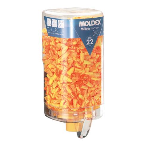 Moldex Bouchons d'oreille jetables MelLows en MoldexStation, grands SNR 22 dB
