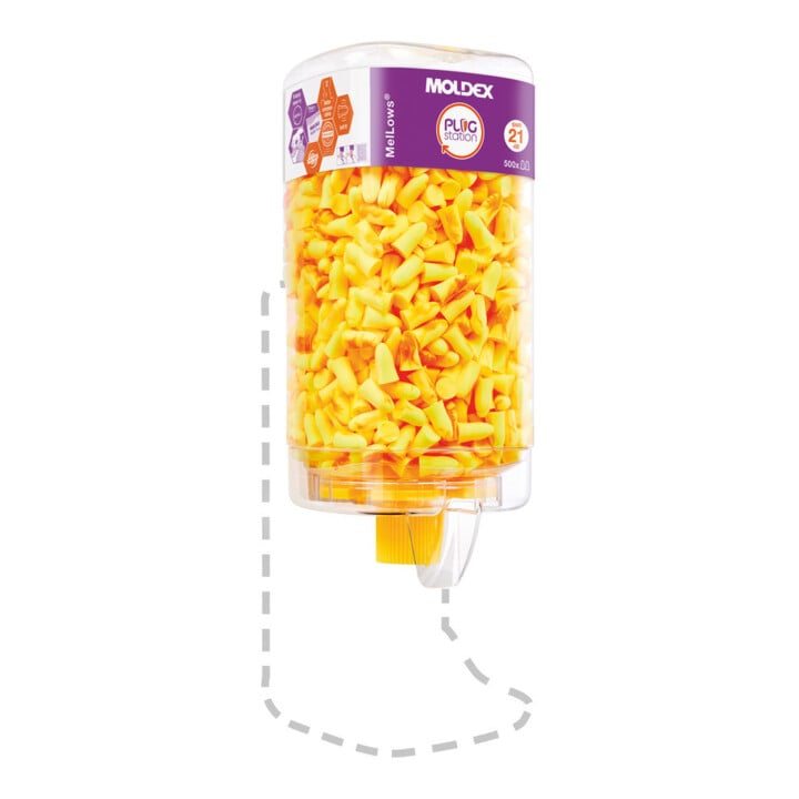 Moldex Bouchons d'oreille jetables MelLows en MoldexStation, grands SNR 22 dB