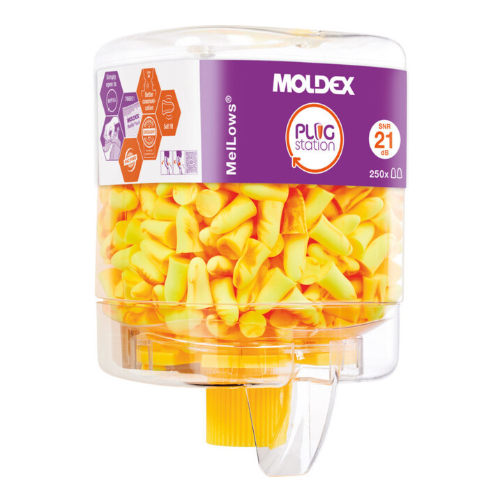 Moldex Bouchons d'oreille jetables MelLows en MoldexStation, petits SNR 22 dB