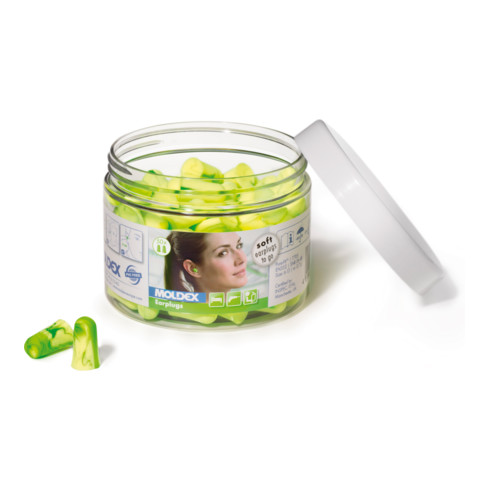 Moldex Bouchons d'oreille jetables Pura-Fit, 50 paires en boîte plastique SNR 36 dB