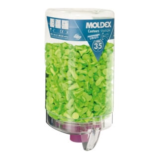 Moldex Bouchons d'oreilles jetables Contours petits en MoldexStation, grand SNR 35 dB