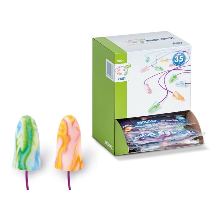 Moldex Bouchons d'oreilles jetables Spark Plugs Cord, paire en sachet poly SNR 35 dB