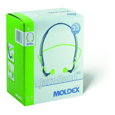 MOLDEX Casque anti-bruit Jazz Band 2 6700 (boîte de 8 unités)