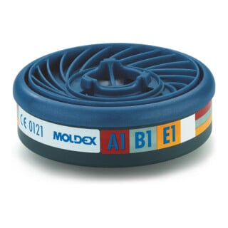 Moldex filtre à gaz A1B1E1, pour série 7000 + 9000, EasyLock®, gaz organiques, gaz inorganiques et gaz acides