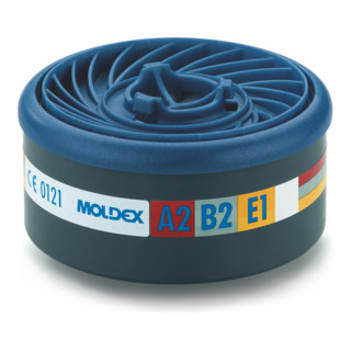 Moldex Filtre à gaz A2B2E1, pour série 7000 + 9000, EasyLock®, gaz organiques, inorganiques et acides