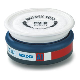 Moldex Filtre combiné A1 P2 R, pour Série 7000 + 9000, EasyLock®, gaz organiques et particules