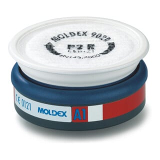 Moldex Filtre combiné A1 P2 R, pour Série 7000 + 9000, EasyLock®, gaz organiques et particules