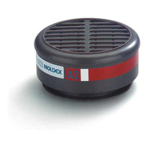Moldex Filtro antigas 8500 A2 max. 0,5 vol. % fino a 30 volte il valore lim. di espos. sul posto di lav. EN1438:2004+A12008