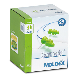 Moldex Gehörschutzstöpsel Comets Cord 6421 1Paar/PocketPak 50Paar/VE