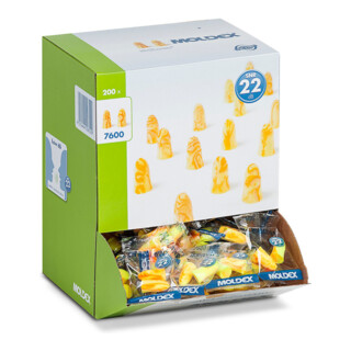 Moldex Gehörschutzstöpsel MelLows 7600 1Paar/Beutel orange/gelb 200Paar/VE