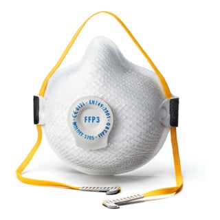 MOLDEX Masque de protection respiratoire 3705, valve d'air, FFP3 R D